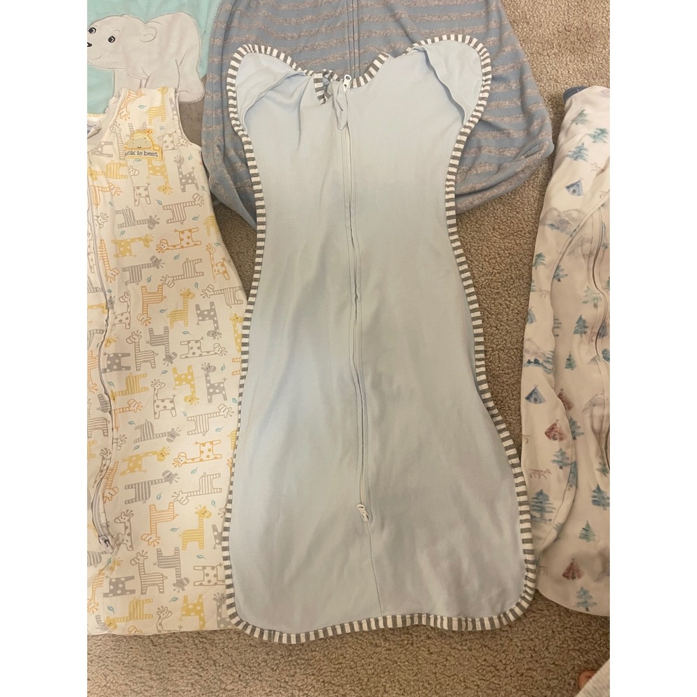Baby Sleep Sack Bundle Halo SwaddleDesigns Carters Little Softies 3-12M 7pc Lot - Picture 4 of 14